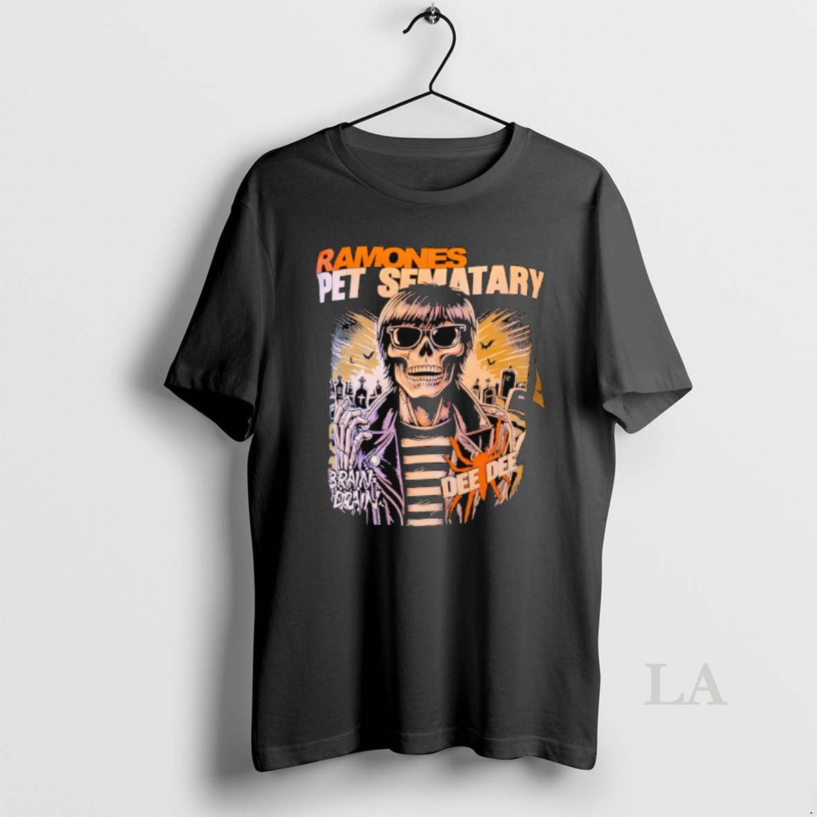 Original Skeleton Ramones Pet Sematary Shirt Classic Art