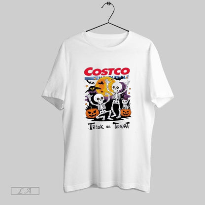 Original Skeleton X Costco Wholesale Trick Or Treat Halloween Shirt