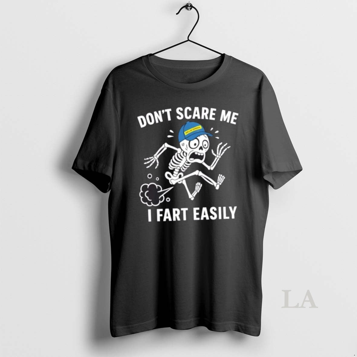 Original Skeleton X Dollar General Dont Scare Me I Fart Easily Hoodie