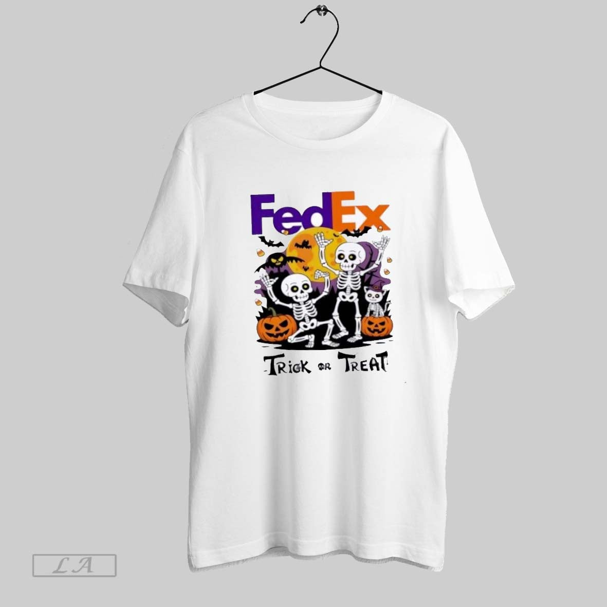 Original Skeleton X Fedex Trick Or Treat Halloween Tank Top Premium
