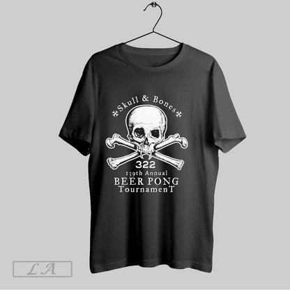 Original Skull And Bones Illuminati Beer Pong Tee Elegant Apparel