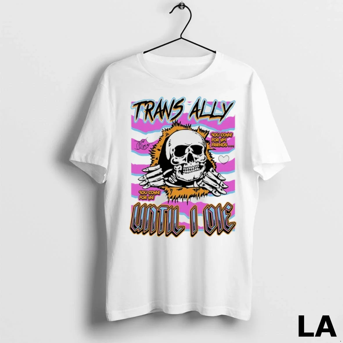 Original Skull Trans Ally Until I Die Tank Top Modern Design