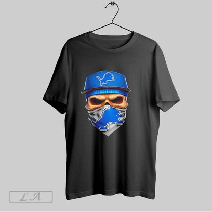 Original Skull Wearing Face Scarf Detroit Lions Football Hoodie