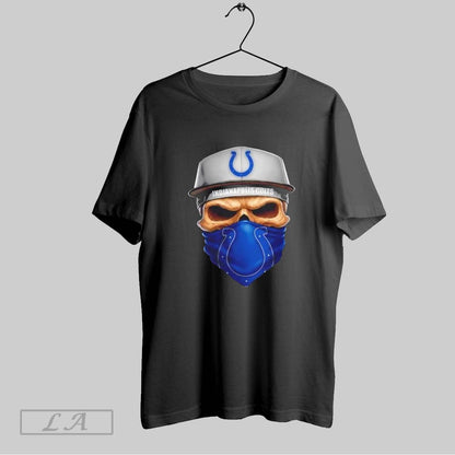 Original Skull Wearing Face Scarf Indianapolis Colts Football Shirt