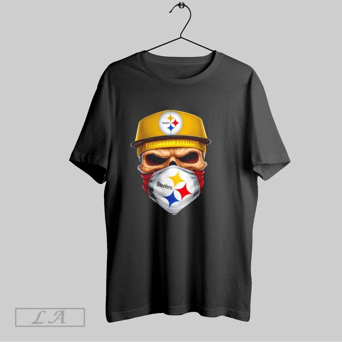 Original Skull Wearing Face Scarf Pittsburgh Steelers Football Long