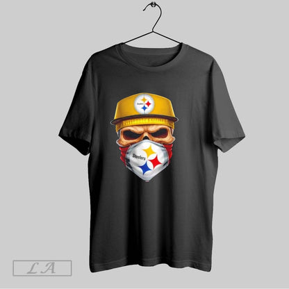 Original Skull Wearing Face Scarf Pittsburgh Steelers Football Long
