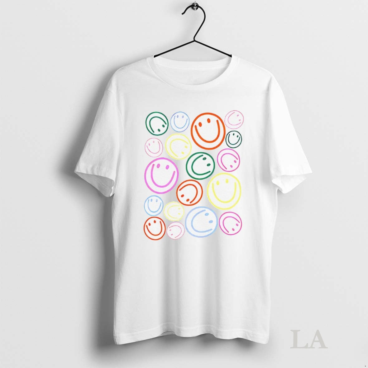 Original Smiley Faces Tee Elegant Art