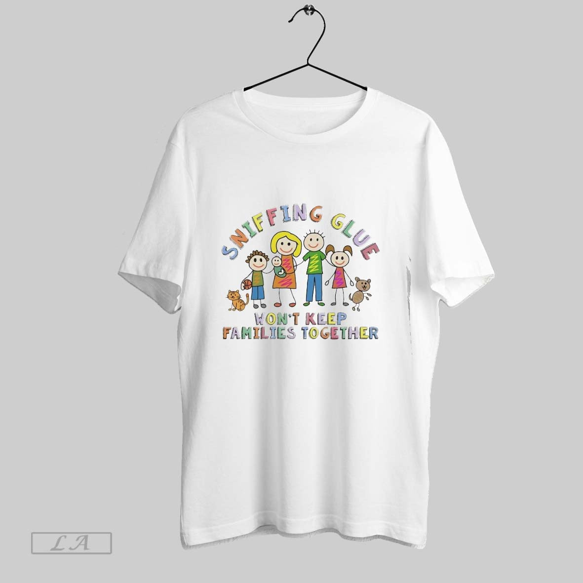 Original Sniffing Glue Wont Keep Families Together Long Sleeve Retro