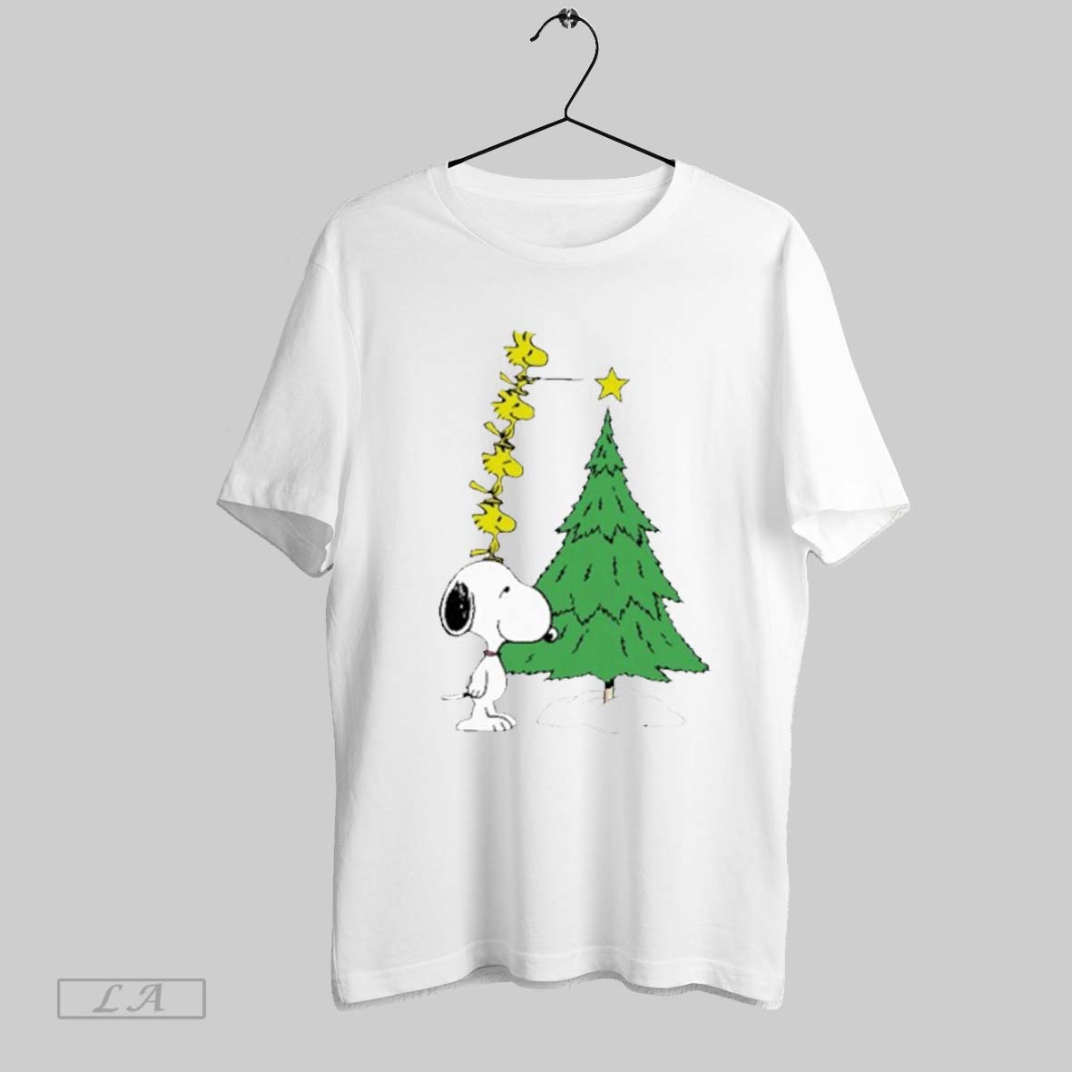 Original Snoopy And Woodstock And Tree TShirt Elegant Merch