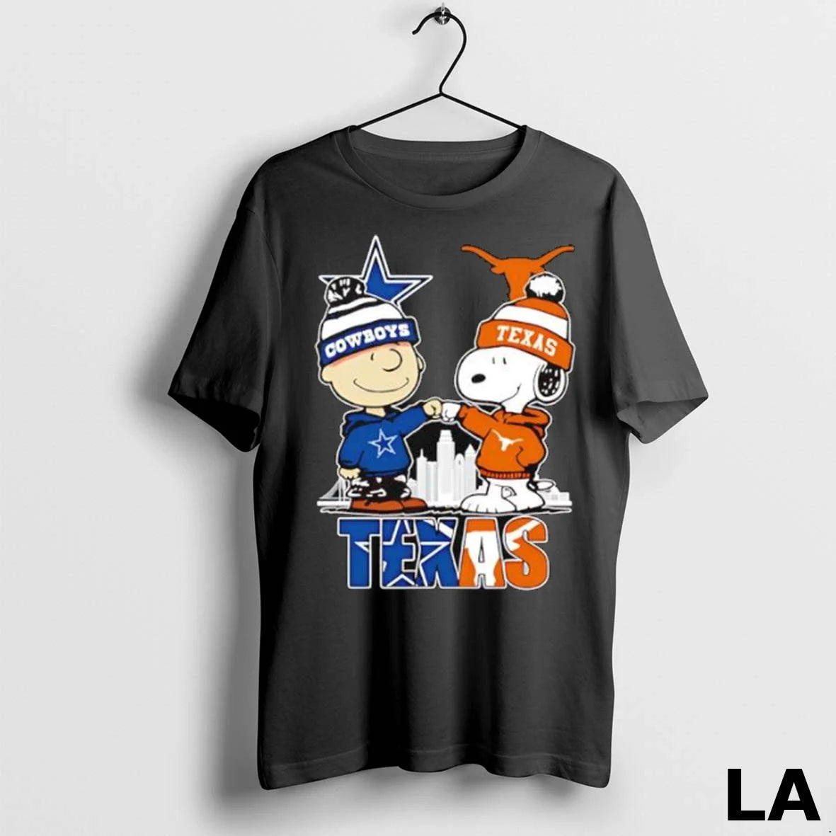 Original Snoopy Charlie Brown Fist Bump Dallas Cowboys X Texas