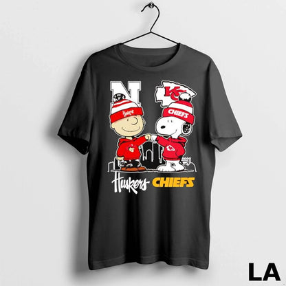 Original Snoopy Charlie Brown Fist Bump Nebraska Huskers X Kansas
