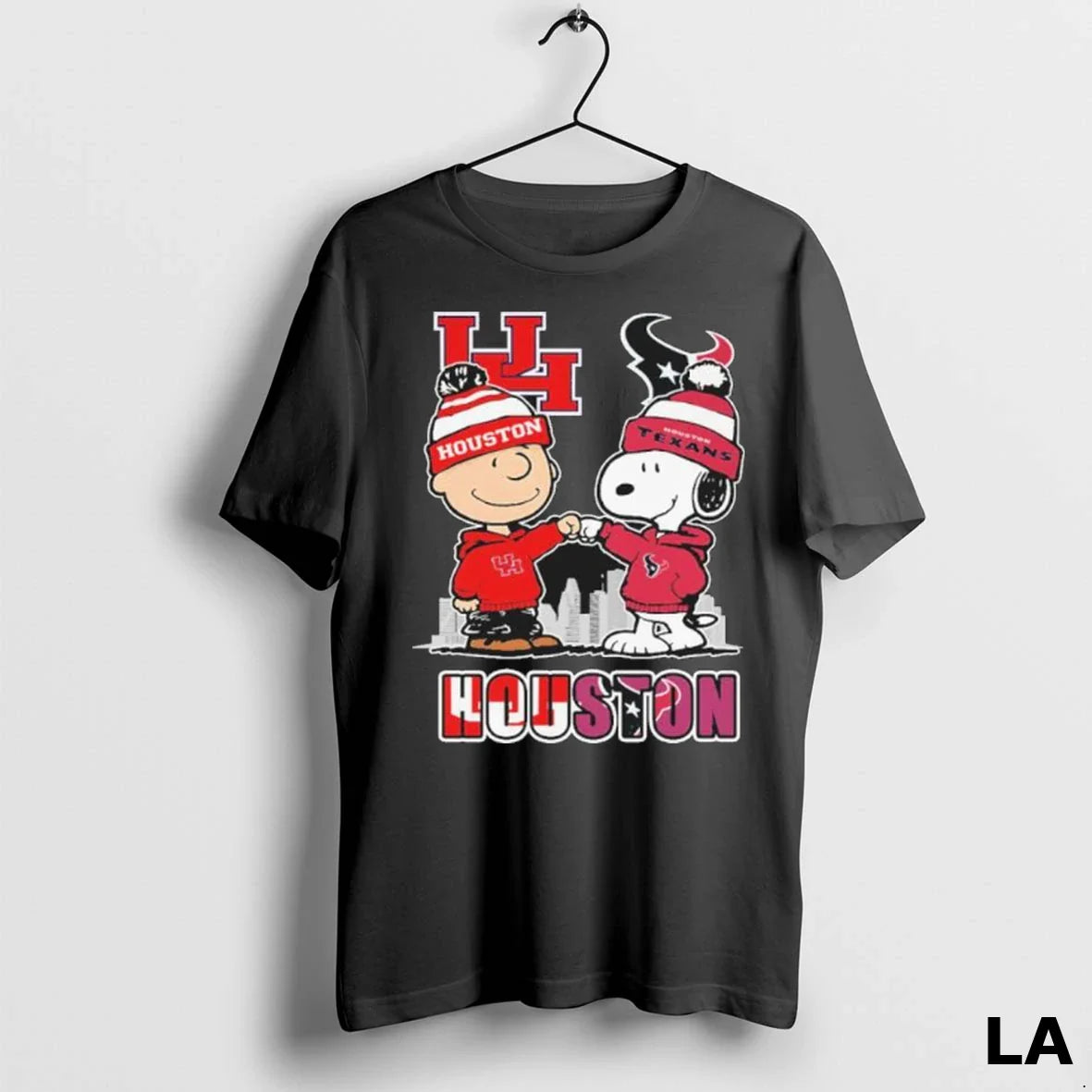 Original Snoopy Fist Bump Charlie Brown Texans And Cougars Hoodie