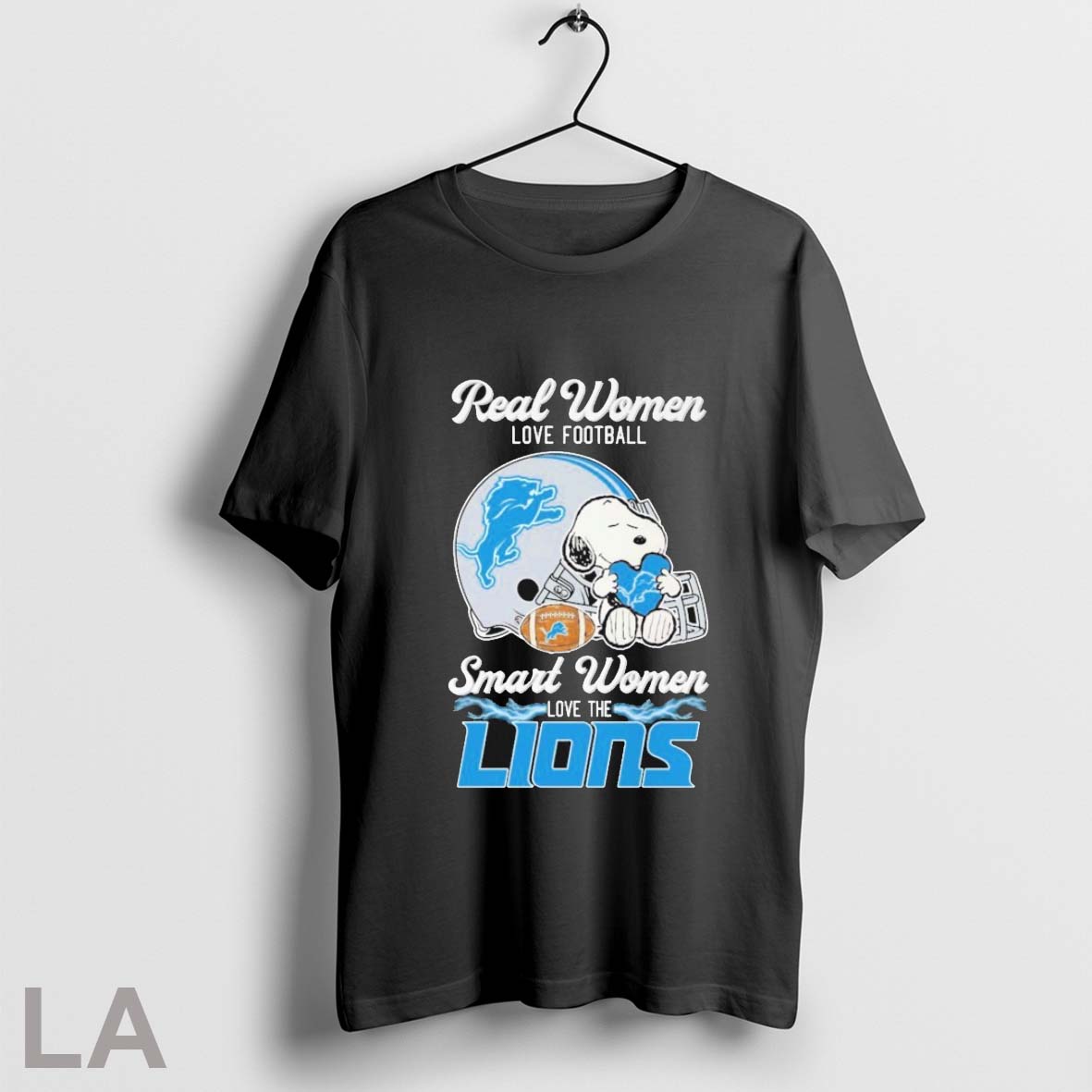 Original Snoopy Hug Heart Real Love Baseball Smart Love Detroit Lions