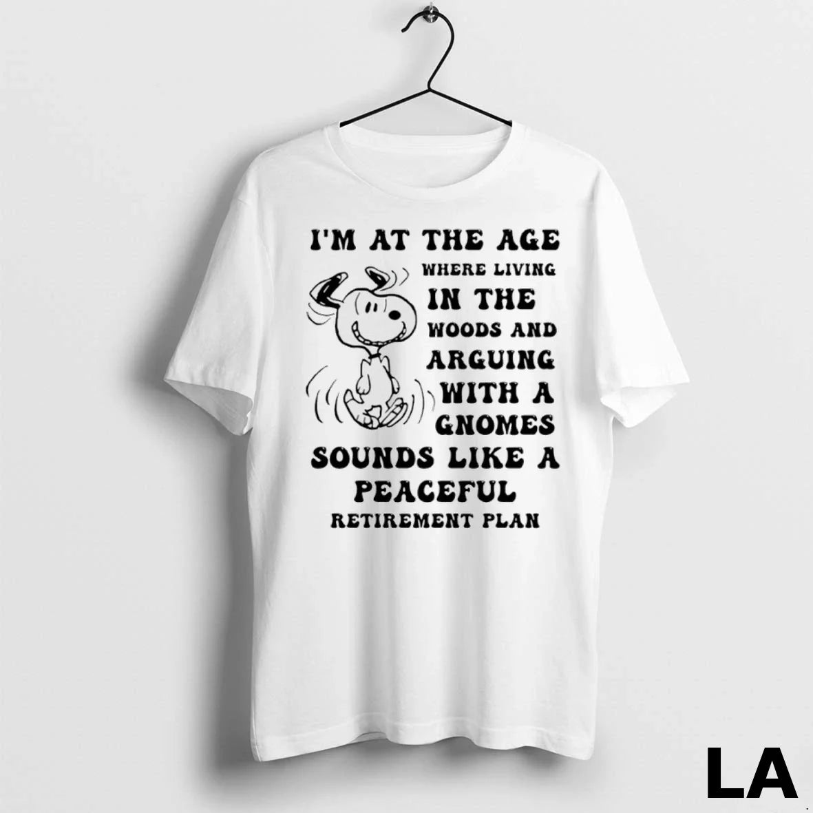 Original Snoopy Im Age Where Living Woods And Arguing Tee Retro Outfit