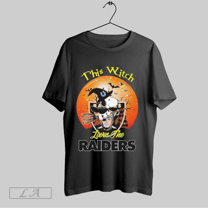 Original Snoopy This Witch Loves Oakland Raiders TShirt Exclusive Gift