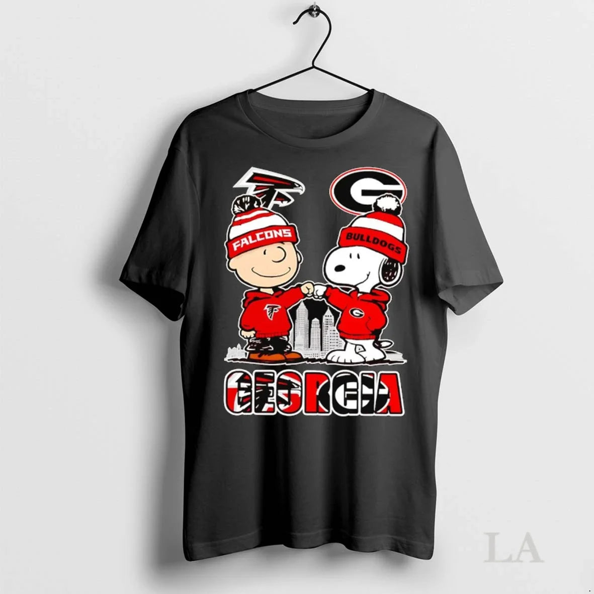 Original Snoopy And Charlie Brown Georgia Skyline Falcons And