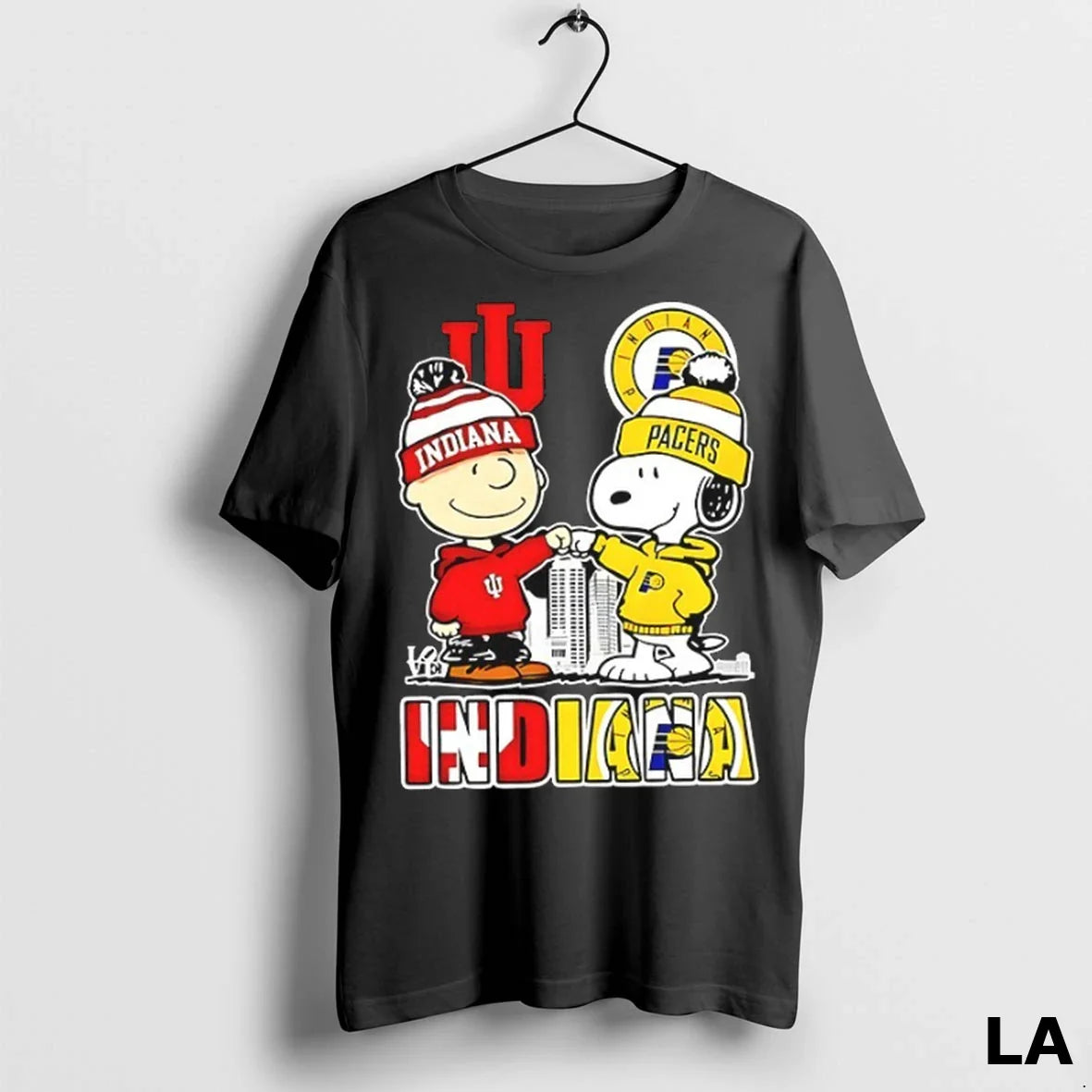 Original Snoopy And Charlie Brown Indiana Sports Hoosiers X Pacers