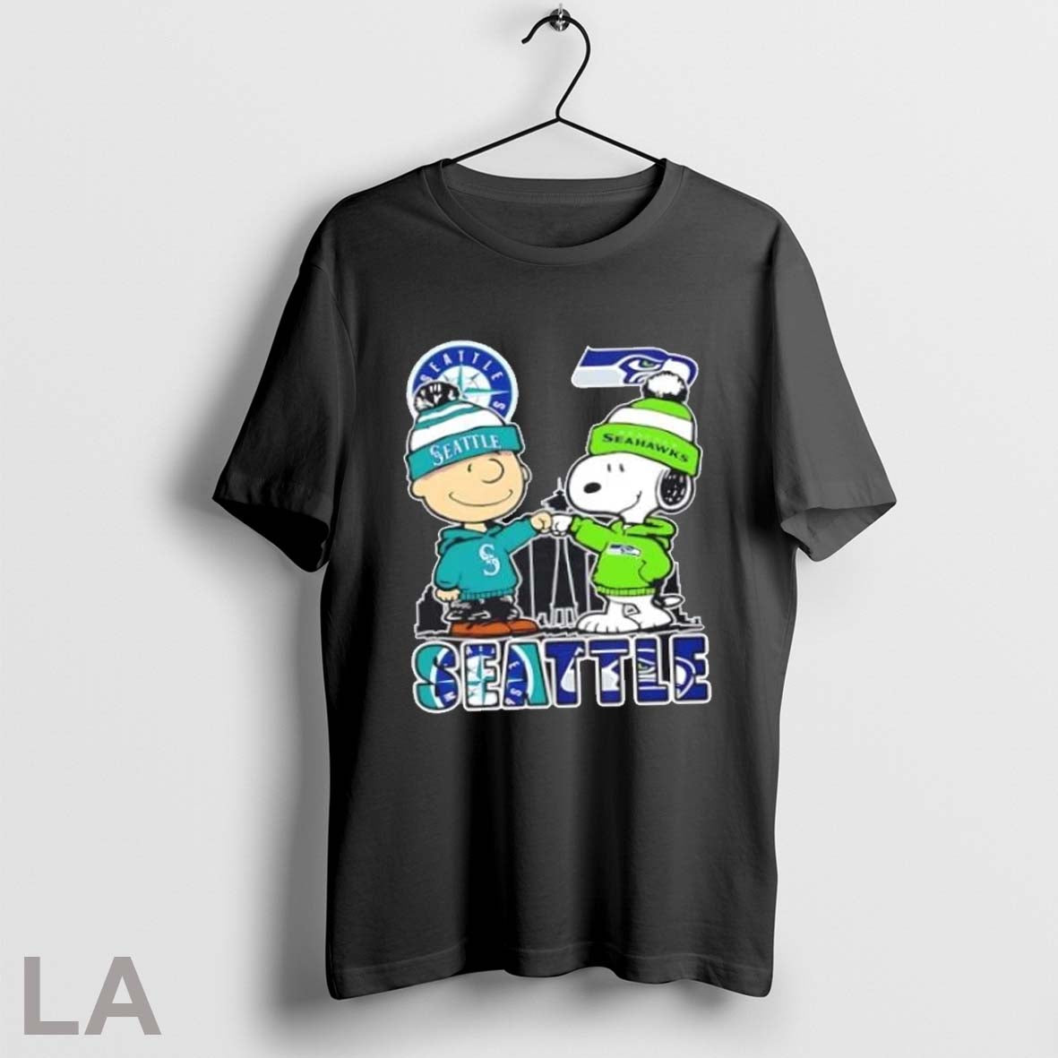 Original Snoopy And Charlie Brown Seattle City Sports Mariners X