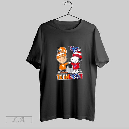 Original Snoopy And Charlie Brown Tennessee Sports Vols X Titans