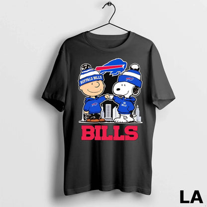 Original Snoopy And Charlie Brown Fist Bump Buffalo Bills Skyline