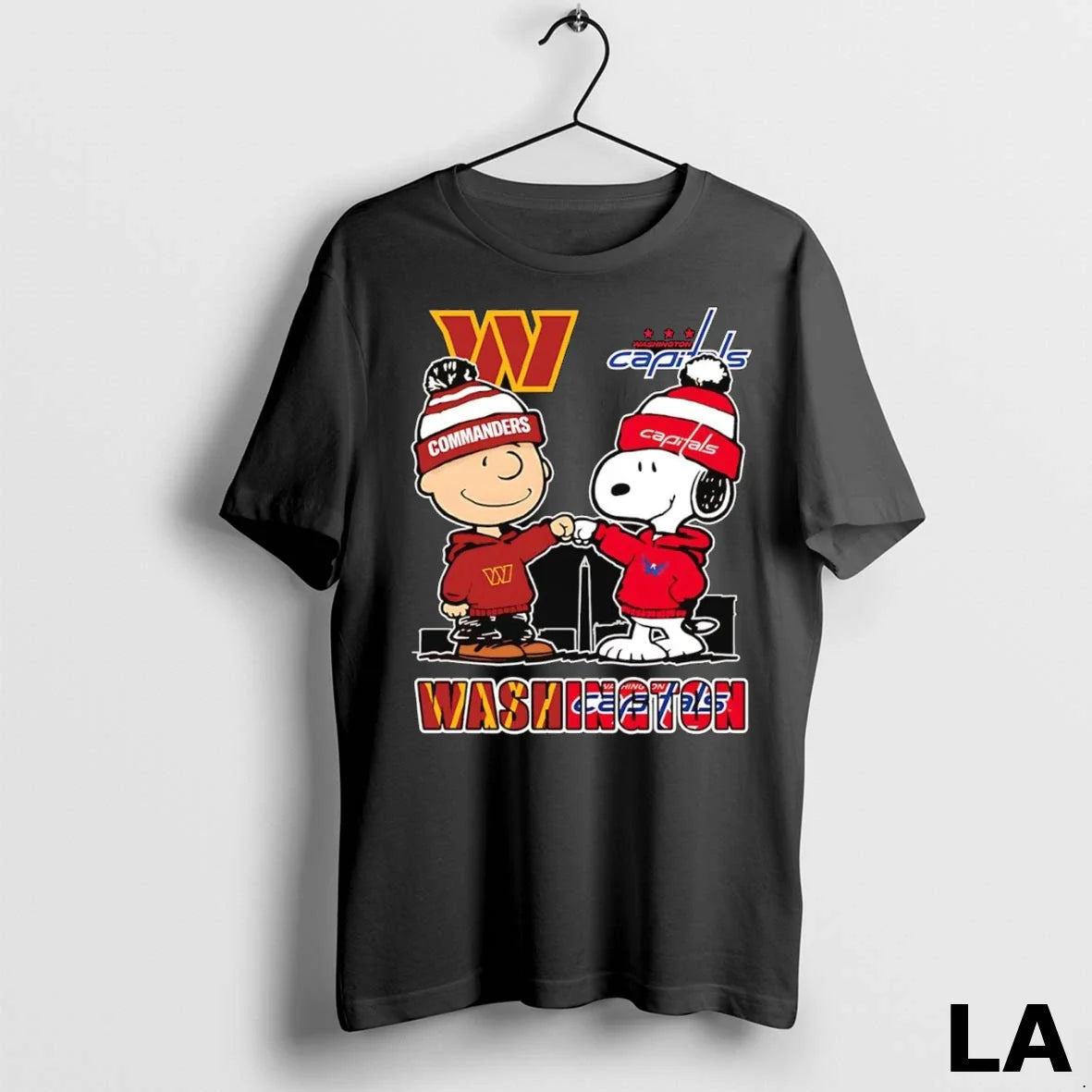 Original Snoopy And Charlie Brown Fist Bump Commanders And Capitals