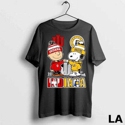 Original Snoopy And Charlie Brown Fist Bump Hoosiers And Pacers