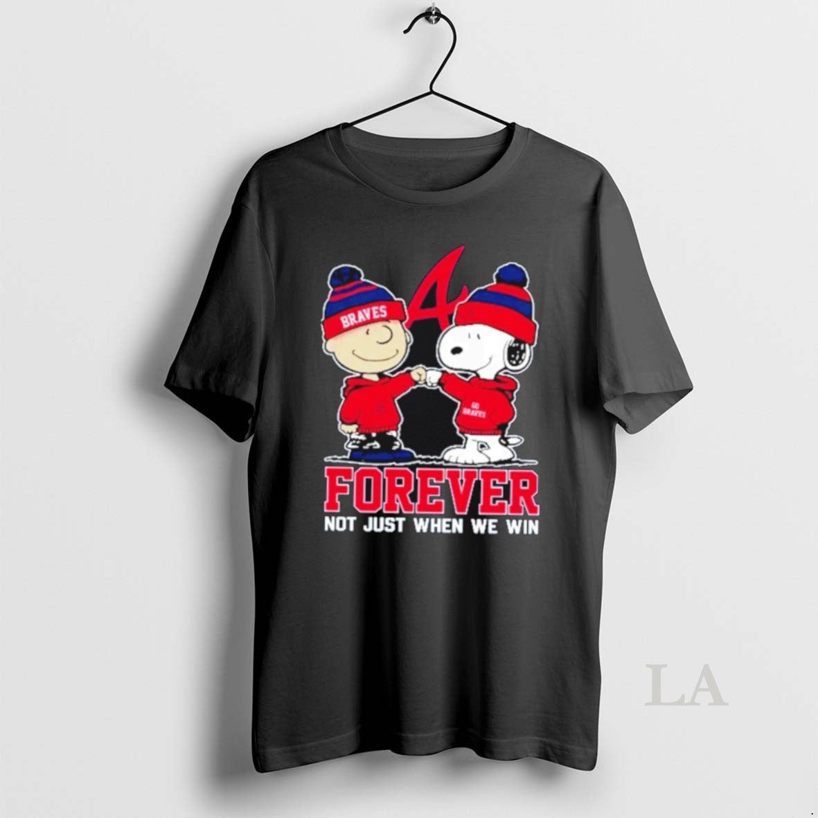 Original Snoopy And Charlie Brown X Mlb Atlanta Braves Forever Not