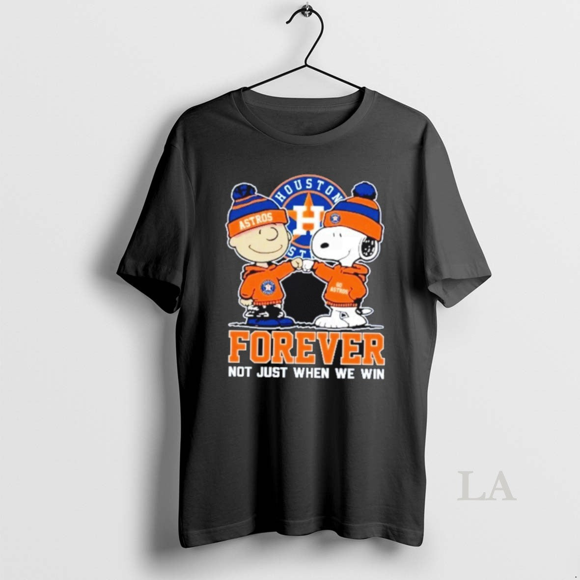 Original Snoopy And Charlie Brown X Mlb Houston Astros Forever Not