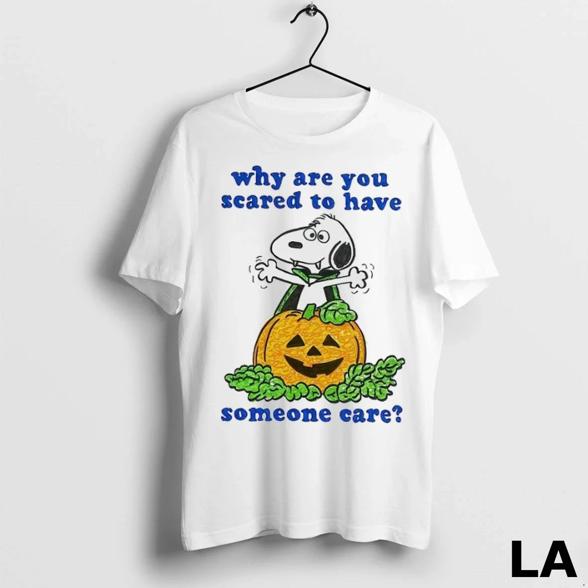 Original Snoopy Dracula Why Are You Scared To Have Someone Care Long