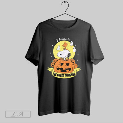 Original Snoopy Ghost I Believe Great Pumpkin Halloween Shirt Trendy