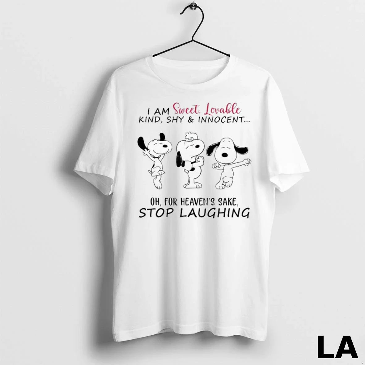 Original Snoopy I Am Sweet Lovable Kind Shy Innocent Oh Heavens Sake
