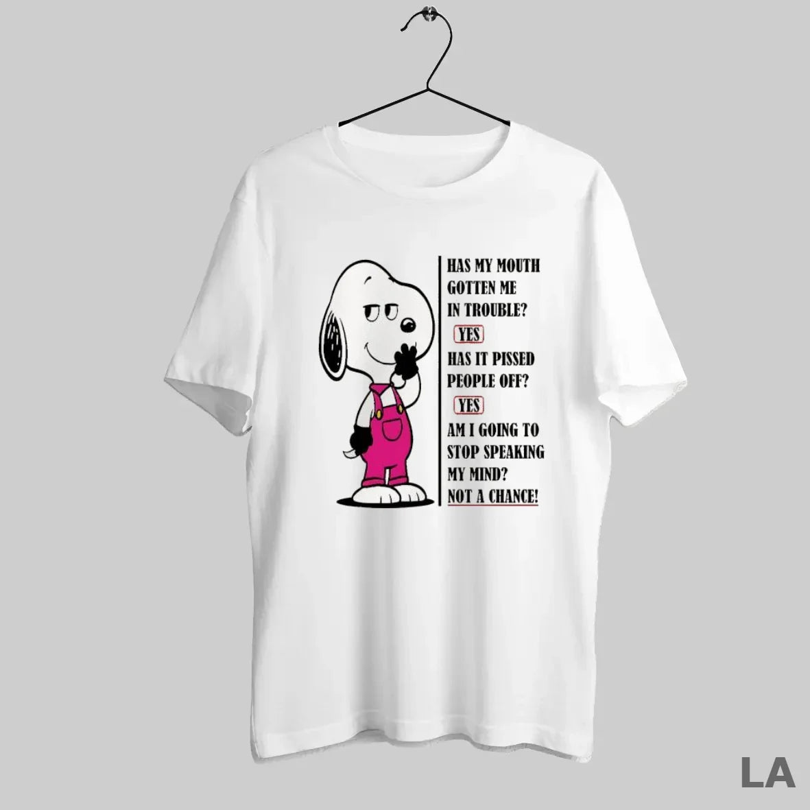 Original Snoopy Smile Has My Mouth Gotten Me Trouble Yes Has It