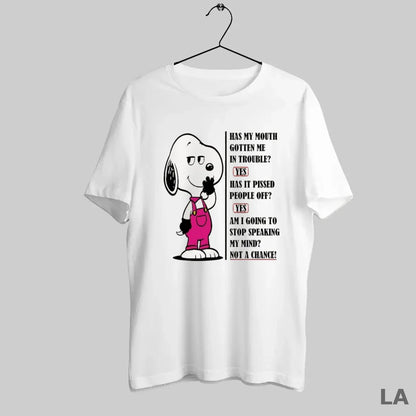 Original Snoopy Smile Has My Mouth Gotten Me Trouble Yes Has It