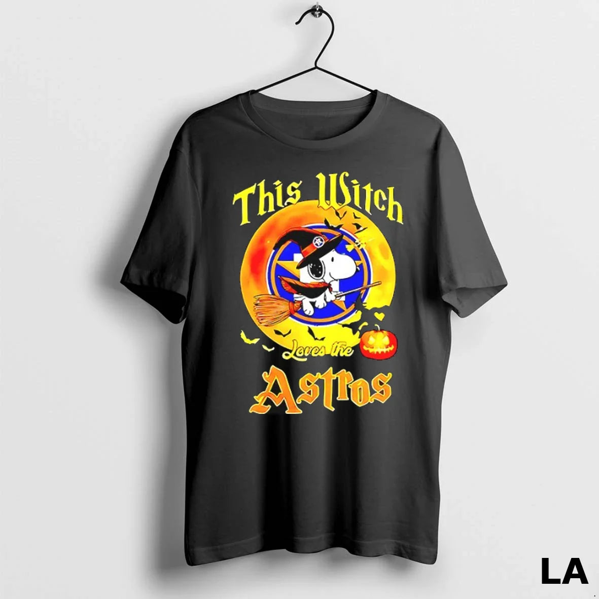 Original Snoopy This Witch Loves Houston Astros Halloween Tank Top