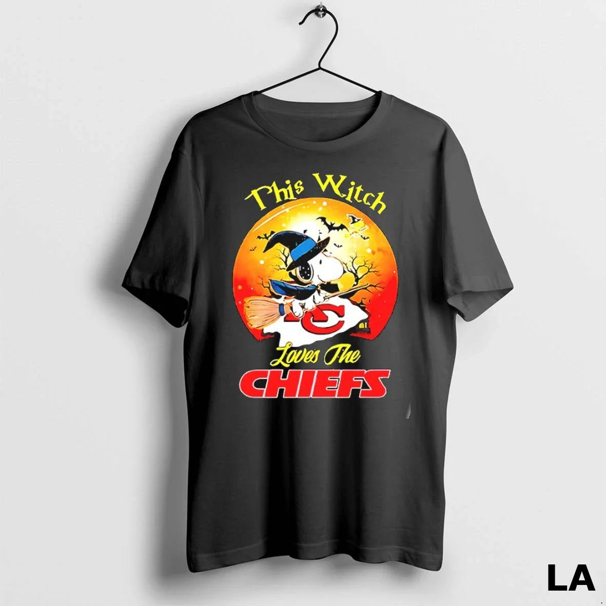 Original Snoopy This Witch Loves Kansas City Chiefs Halloween TShirt