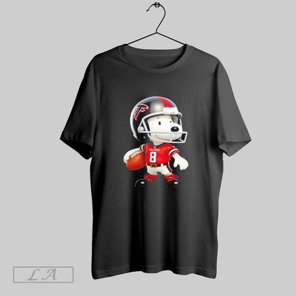 Original Snoopy Wearing Atlanta Falcons Football Tee Modern Art