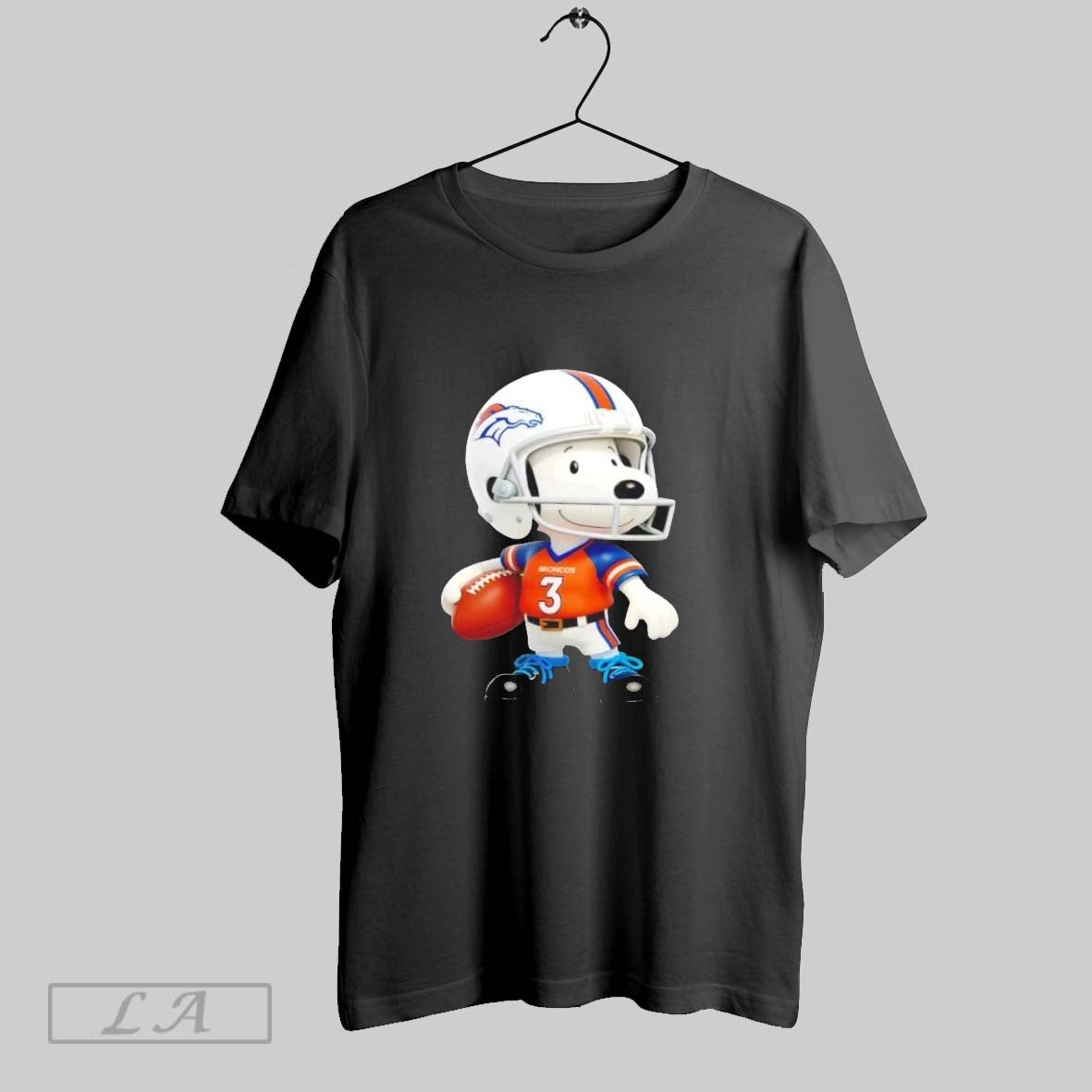 Original Snoopy Wearing Denver Broncos Football TShirt Modern