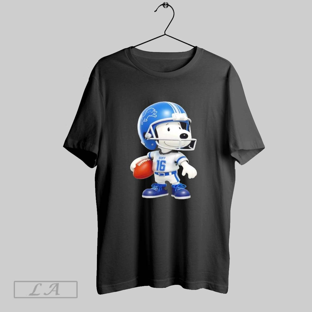 Original Snoopy Wearing Detroit Lions Football Tank Top Designer