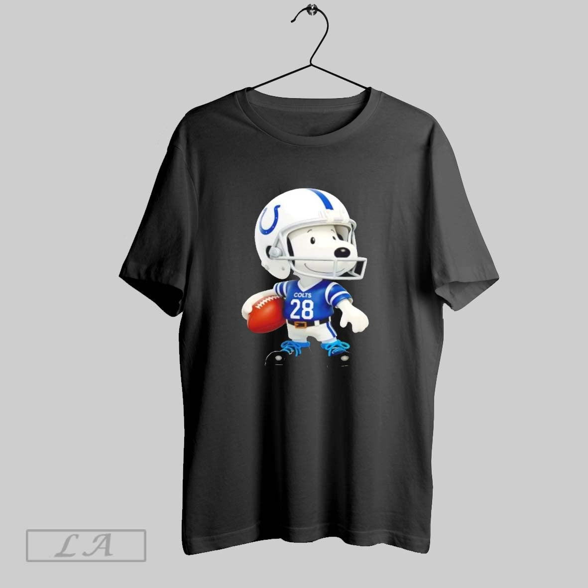 Original Snoopy Wearing Indianapolis Colts Football TShirt Authentic