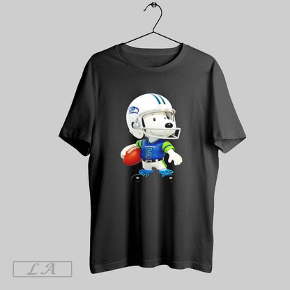 Original Snoopy Wearing Seattle Seahawks Football Tee Elegant Style