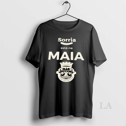 Original Sorria Esta Na Maia Municipio Da Maia Logo Long Sleeve Retro