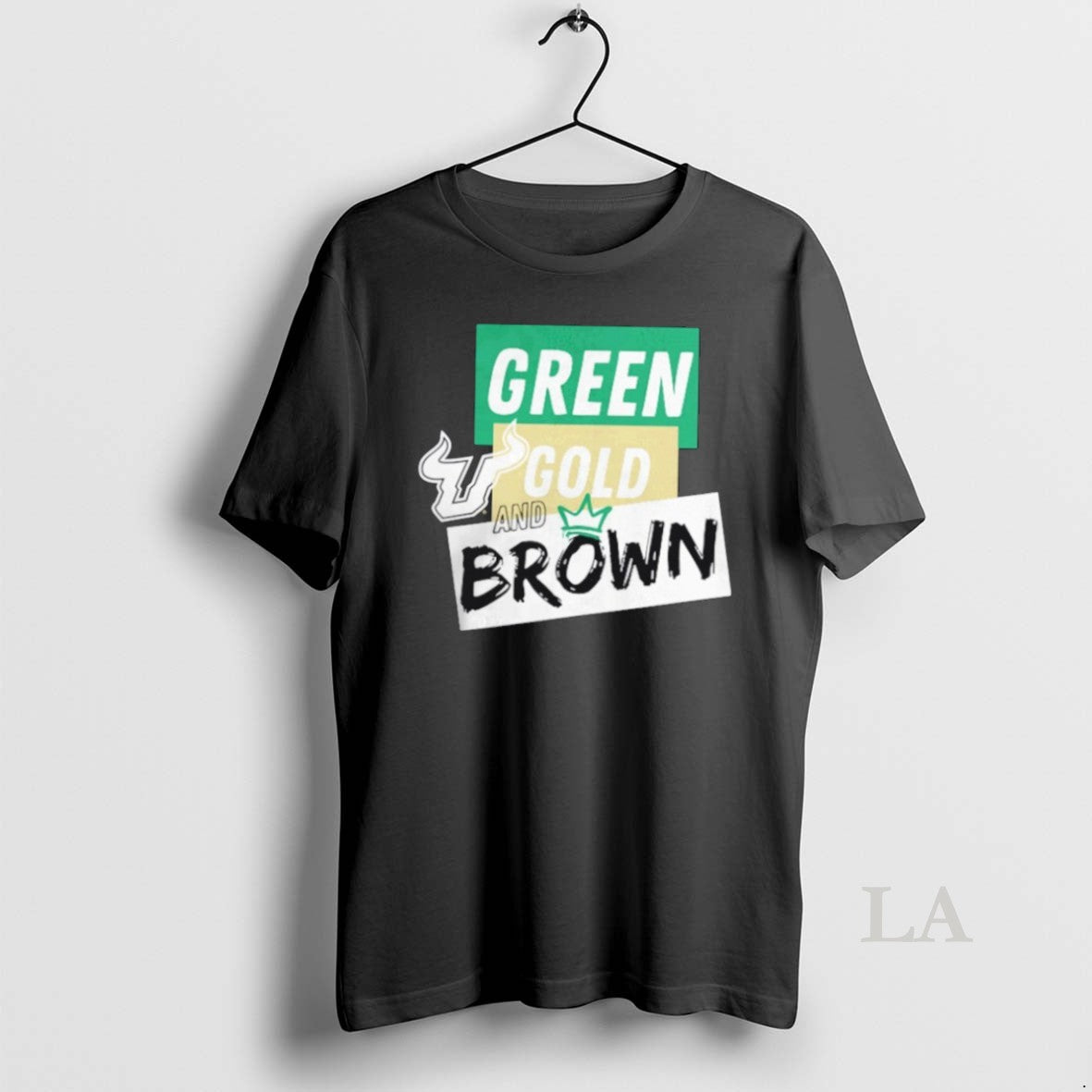 Original South Florida Bulls Green Gold And Brown Shirt Retro Merch