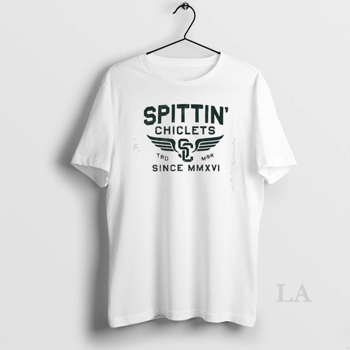 Original Spittin Chiclets Hockey Wings Since Mmxvi Hoodie Vintage Art