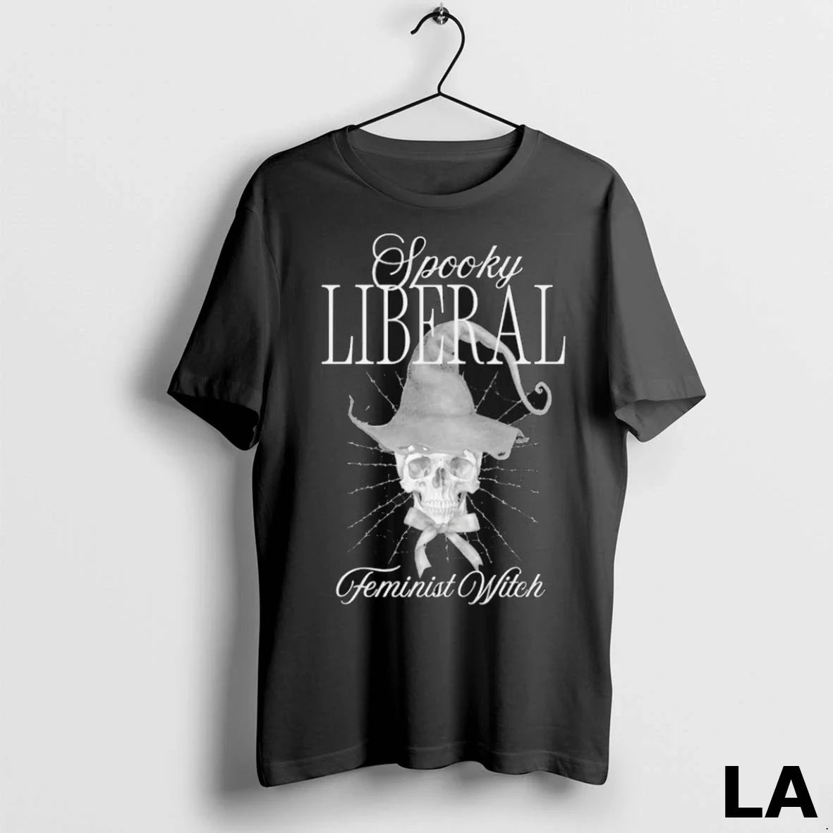 Original Spooky Liberal Feminist Witch Skull Tee Classic Gift
