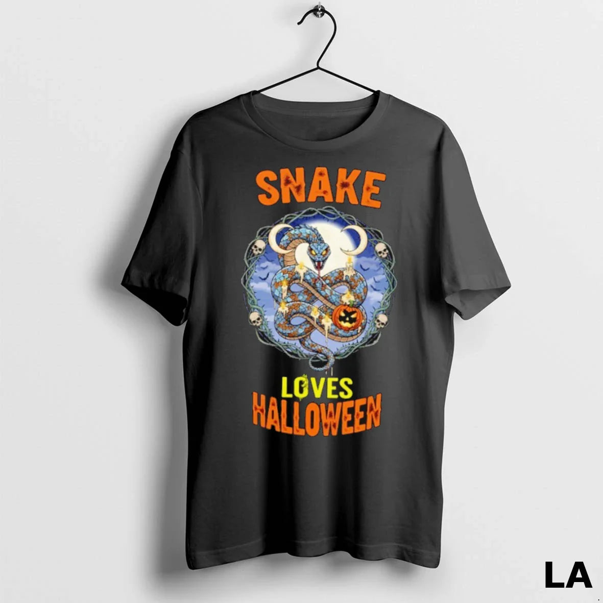 Original Spooky Snake Loves Halloween TShirt Exclusive Collection