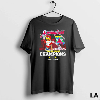 Original Springfield Cardinals Texas League Champions 2025 Mascot Tee