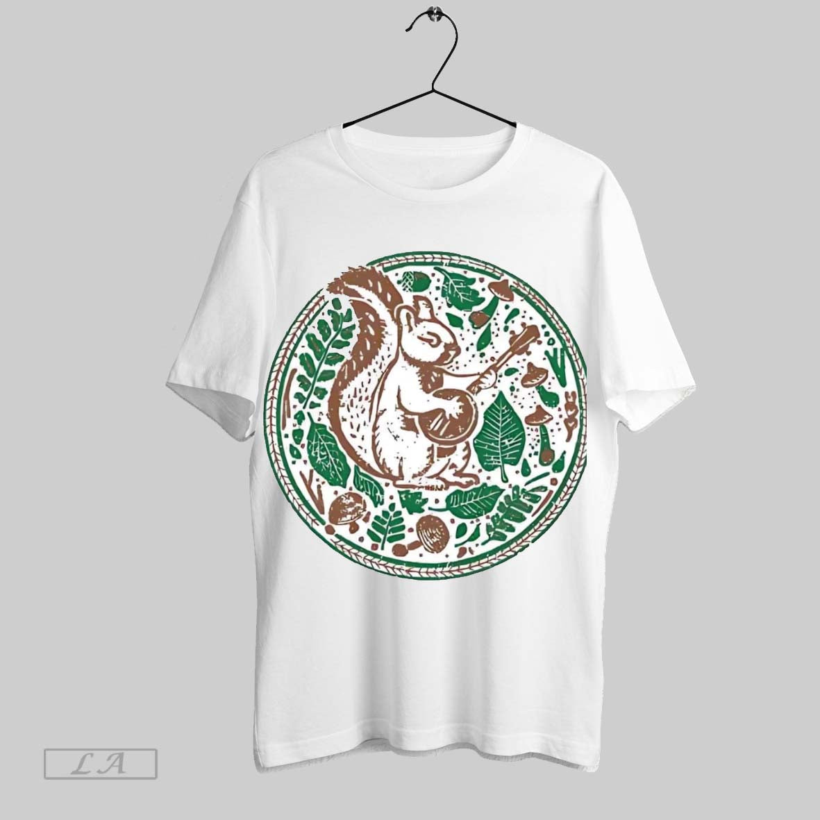 Original Squirrel Plucker Banjo Tee Authentic Art