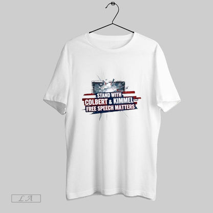 Original Stand Colbert Kimmel Free Speech Matters TShirt Stylish Merch