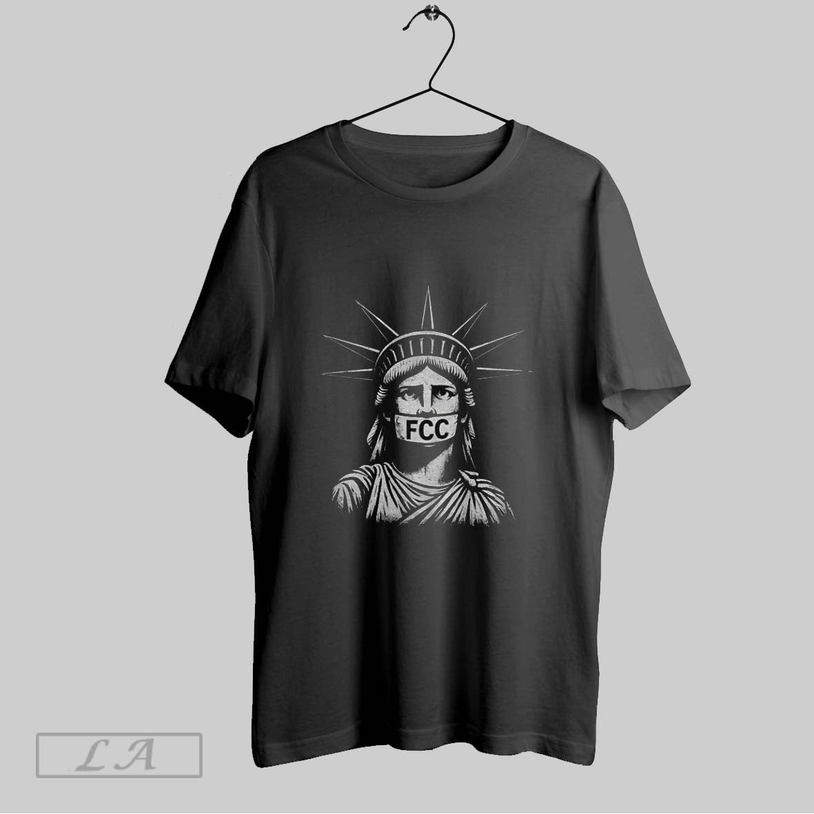 Original Statue Liberty Fcc Censorship Free Speech Tee Exclusive