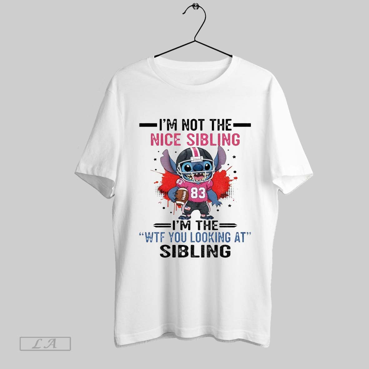 Original Stitch Im Not Nice Sibling Im Wtf You Looking Sibling Hoodie